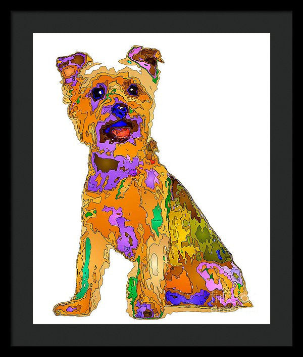 Framed Print - The Best Dog. Pet Series