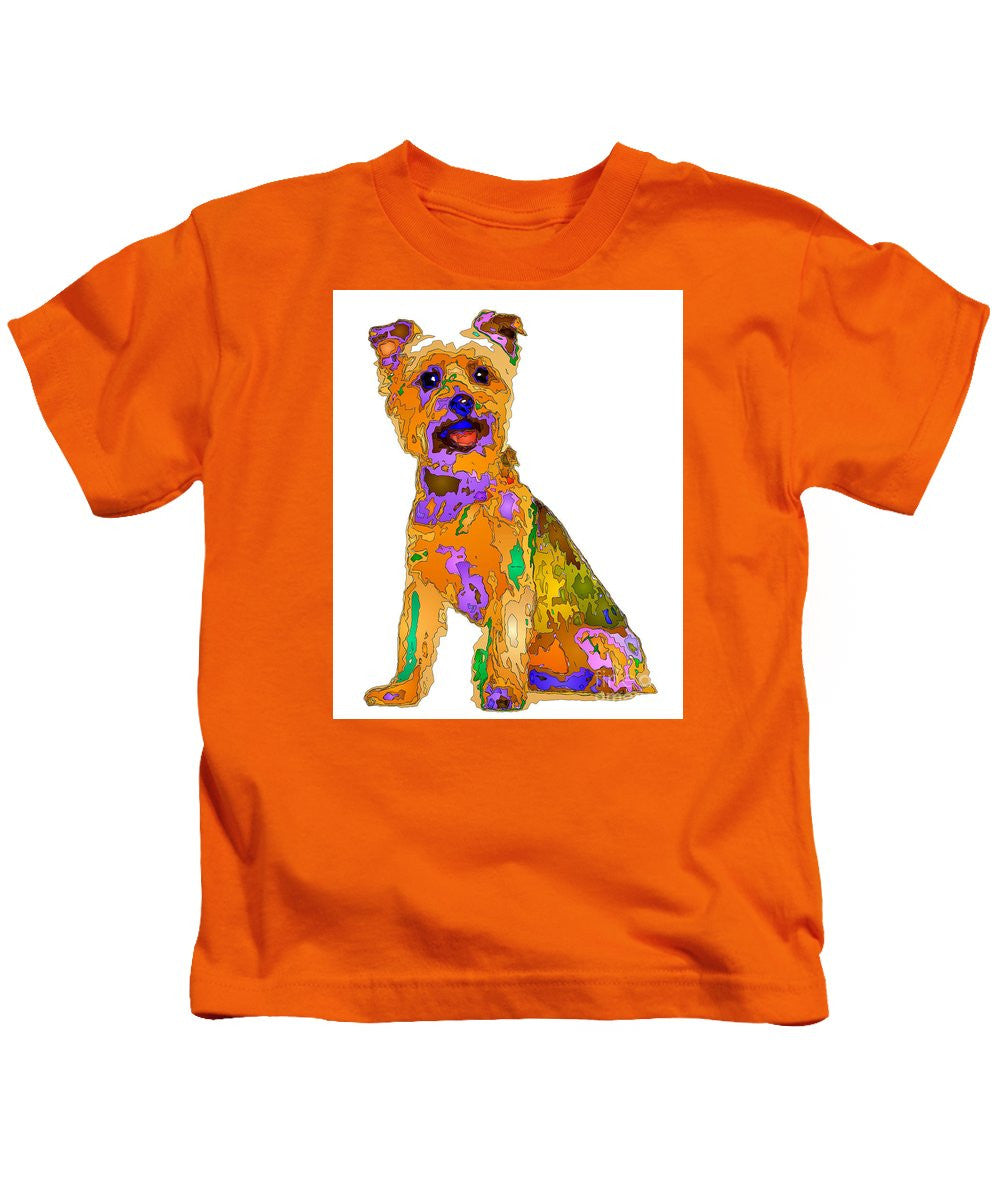 T-shirt pour enfants - Le meilleur chien. Série Pet