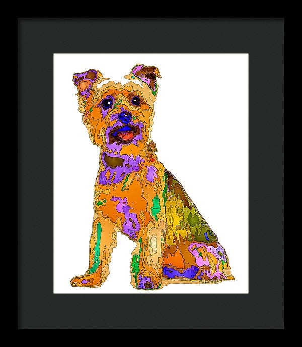 Framed Print - The Best Dog. Pet Series