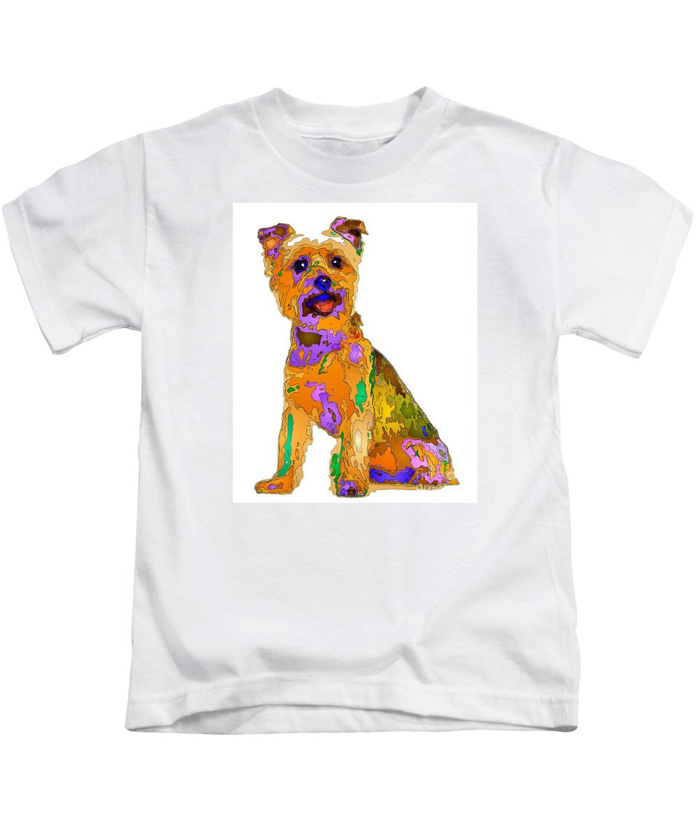 T-shirt pour enfants - Le meilleur chien. Série Pet