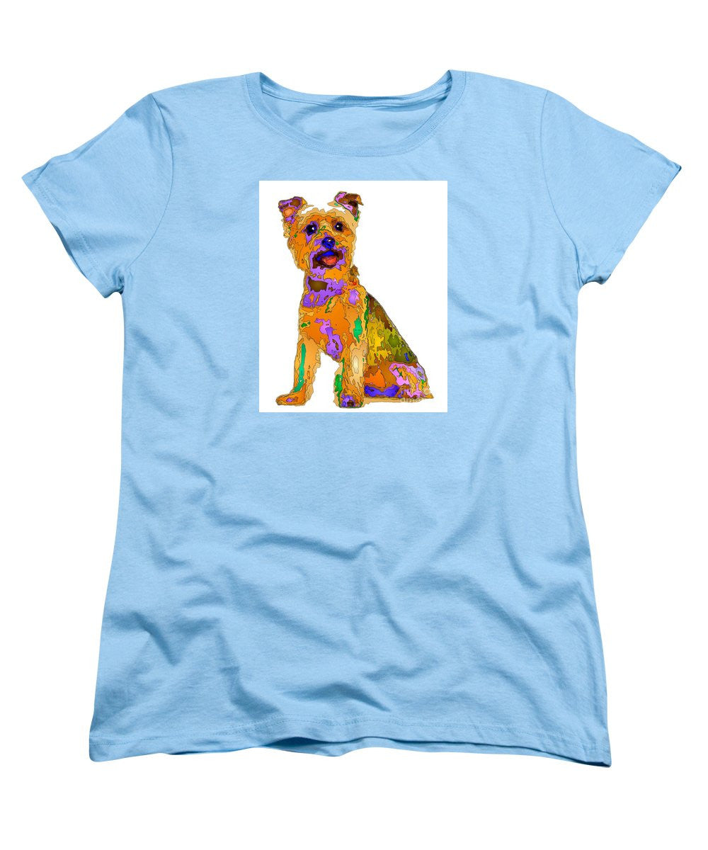 T-shirt pour femme (coupe standard) - Le meilleur chien. Série Pet