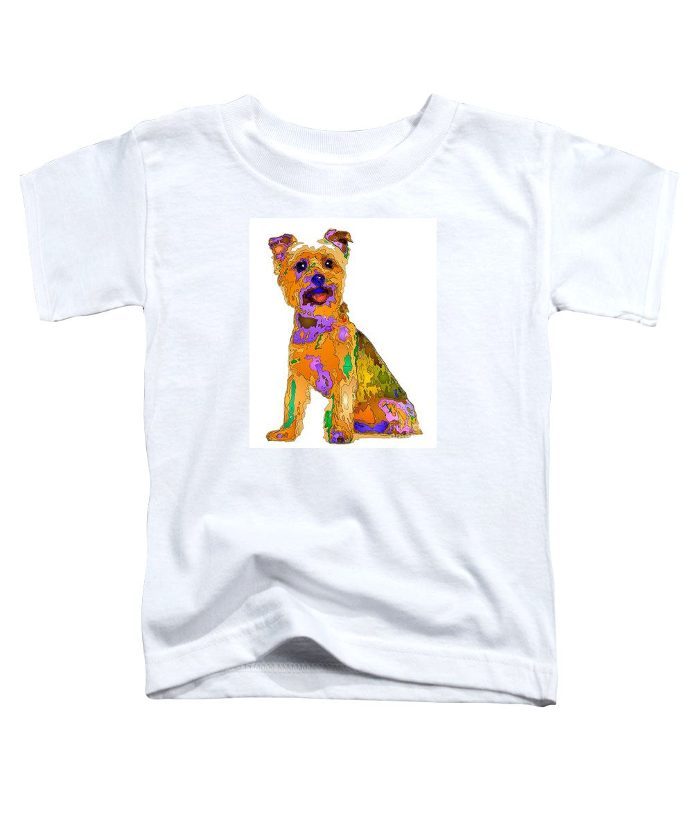 T-shirt pour tout-petits – Le meilleur chien. Série Pet