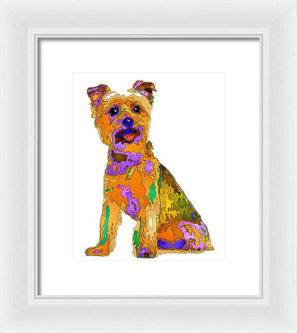 Framed Print - The Best Dog. Pet Series