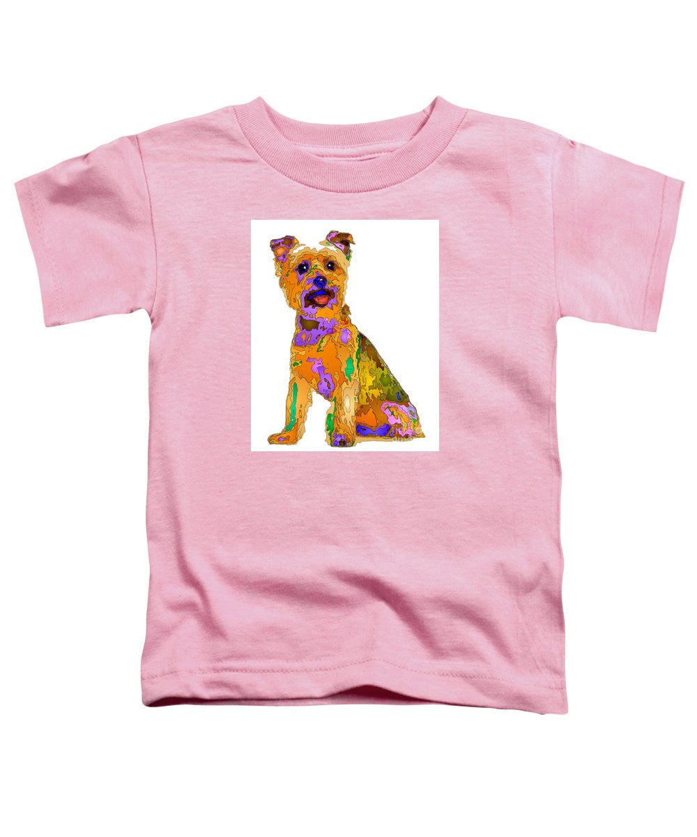 T-shirt pour tout-petits – Le meilleur chien. Série Pet