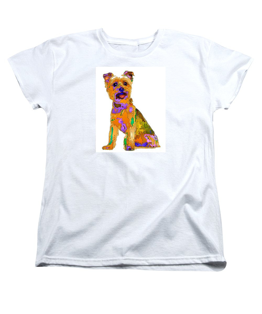 T-shirt pour femme (coupe standard) - Le meilleur chien. Série Pet