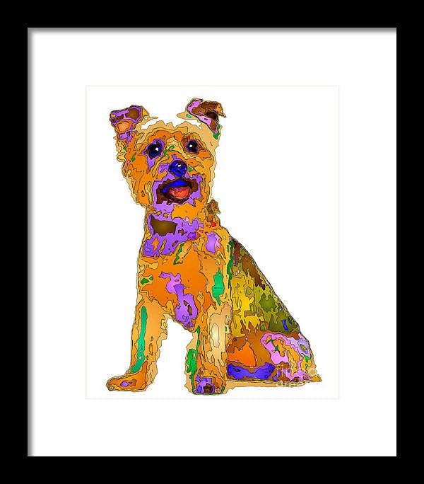 Framed Print - The Best Dog. Pet Series