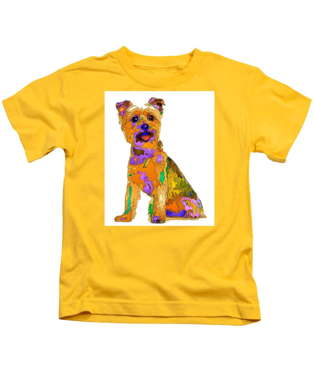 T-shirt pour enfants - Le meilleur chien. Série Pet