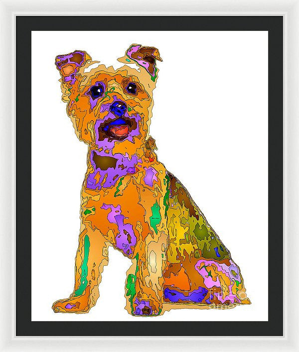 Framed Print - The Best Dog. Pet Series