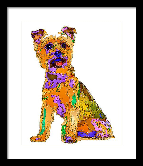 Framed Print - The Best Dog. Pet Series