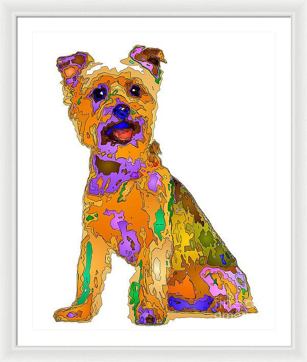 Framed Print - The Best Dog. Pet Series