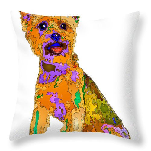 Throw Pillow - The Best Dog. Pet Series