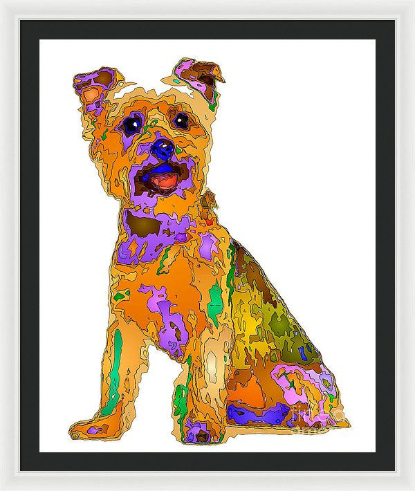 Framed Print - The Best Dog. Pet Series