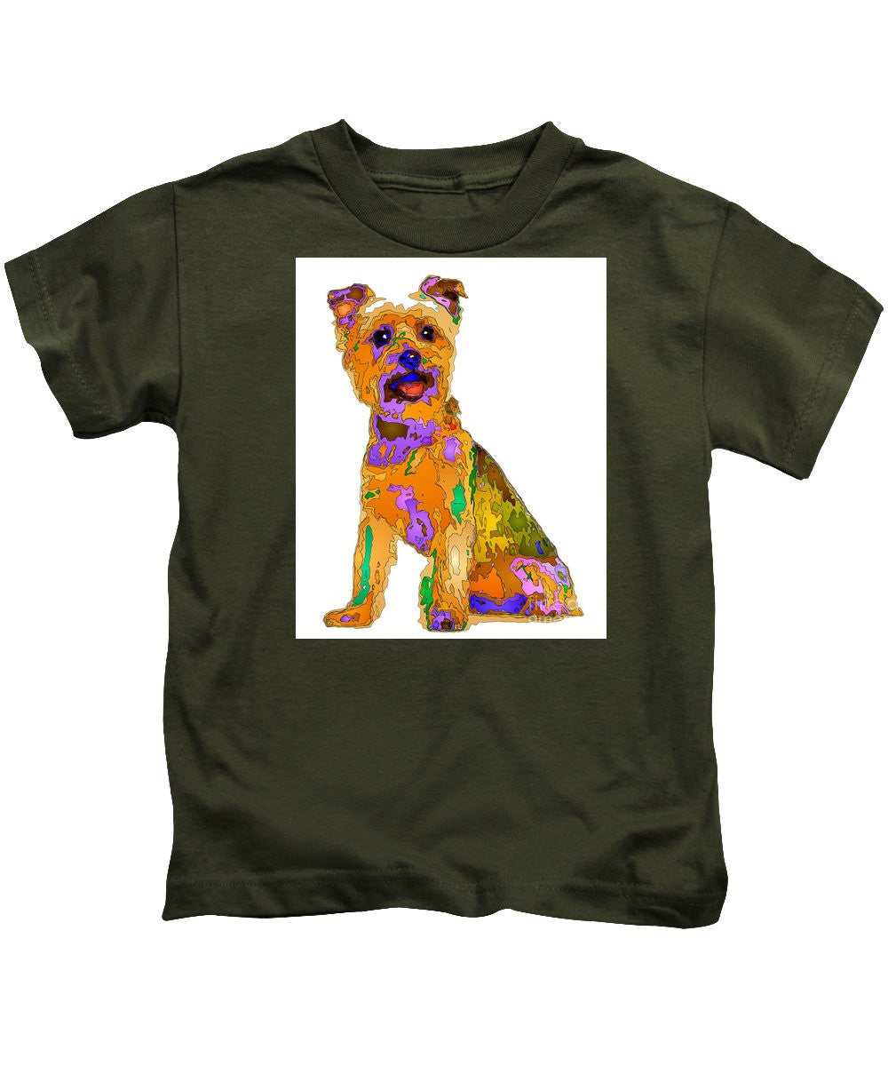 T-shirt pour enfants - Le meilleur chien. Série Pet