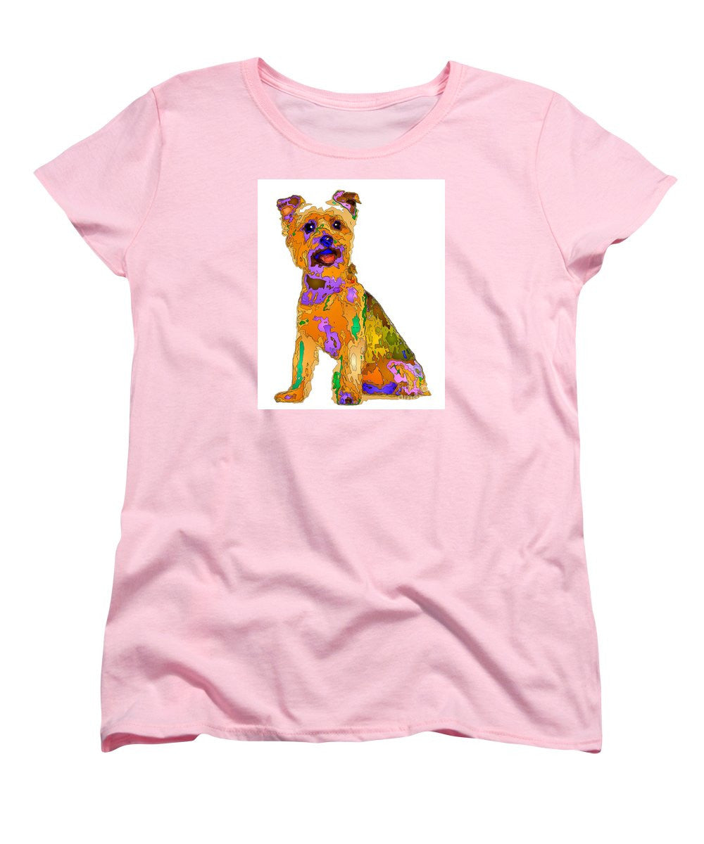 T-shirt pour femme (coupe standard) - Le meilleur chien. Série Pet