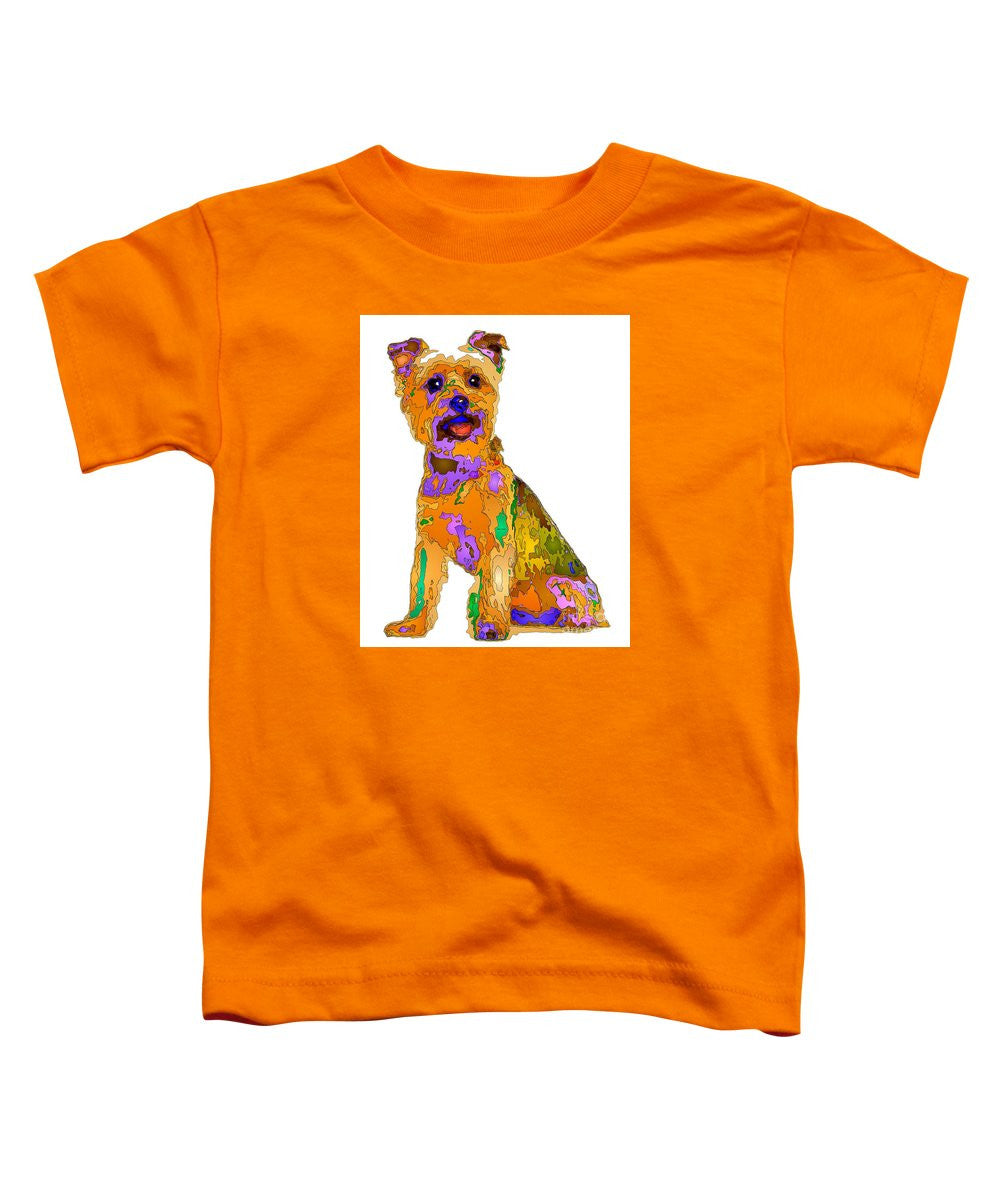 T-shirt pour tout-petits – Le meilleur chien. Série Pet