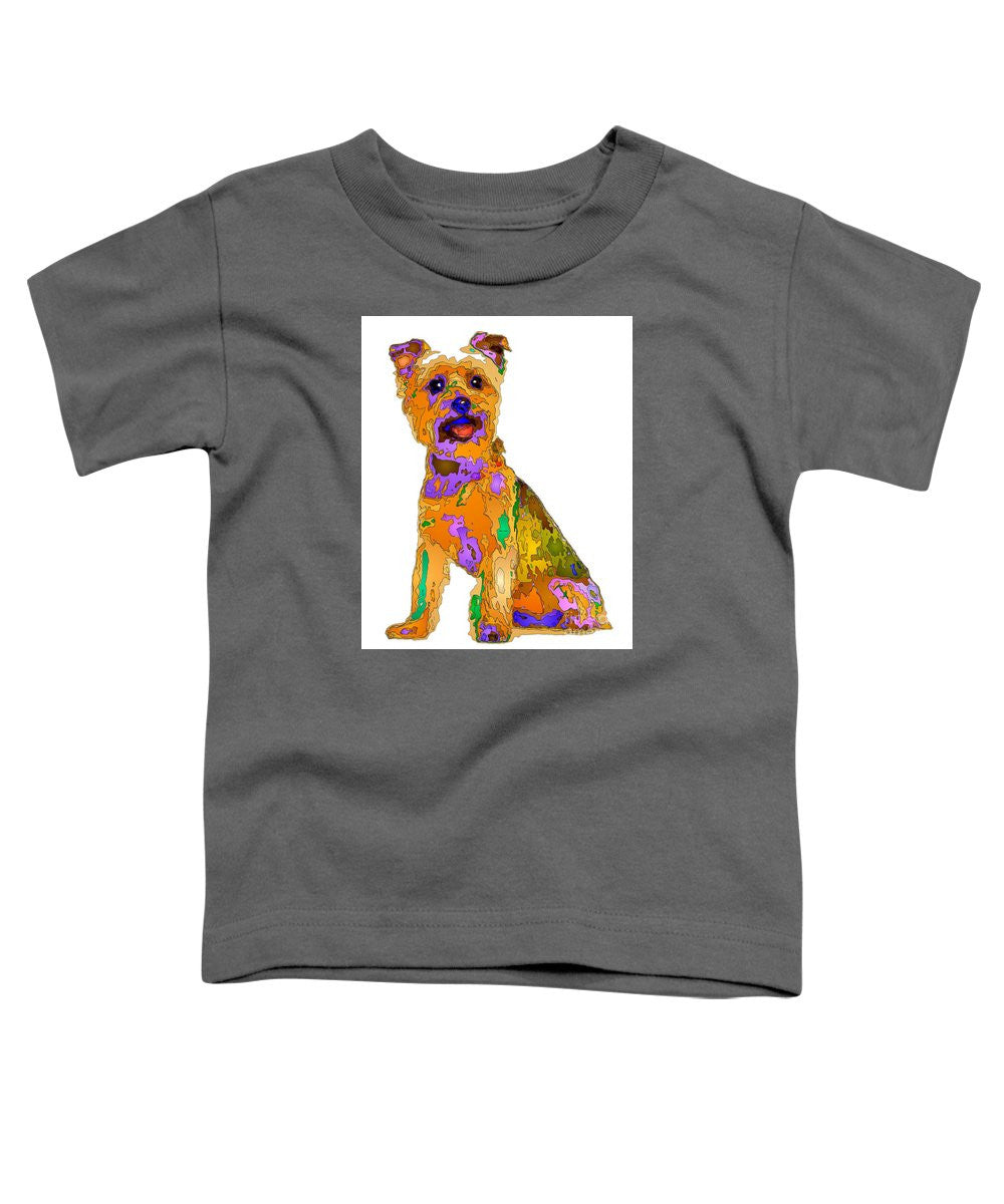 T-shirt pour tout-petits – Le meilleur chien. Série Pet