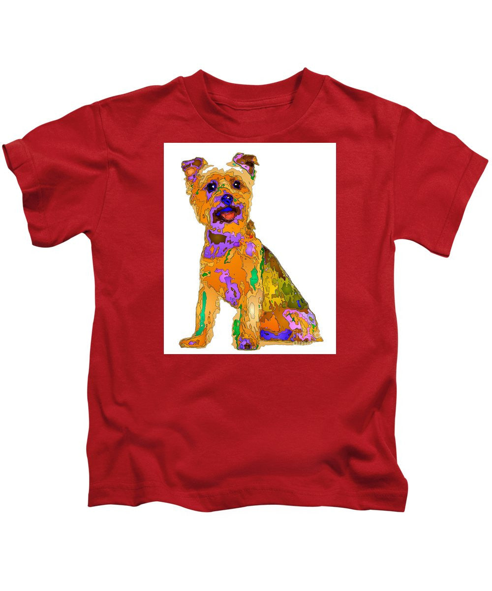 T-shirt pour enfants - Le meilleur chien. Série Pet