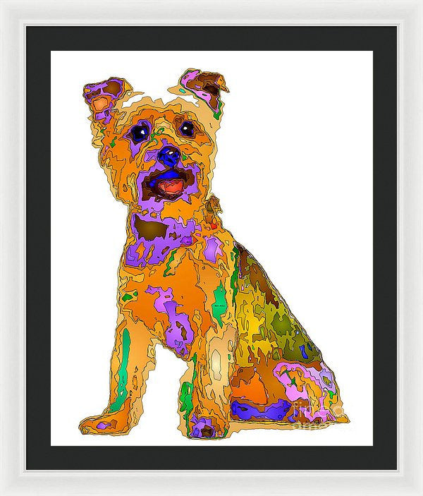 Framed Print - The Best Dog. Pet Series