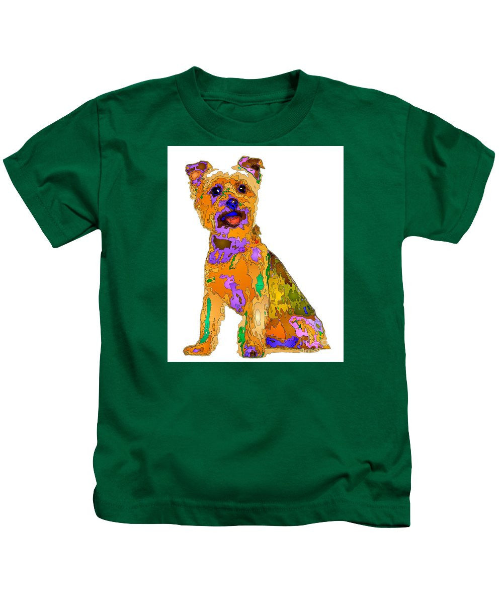 T-shirt pour enfants - Le meilleur chien. Série Pet