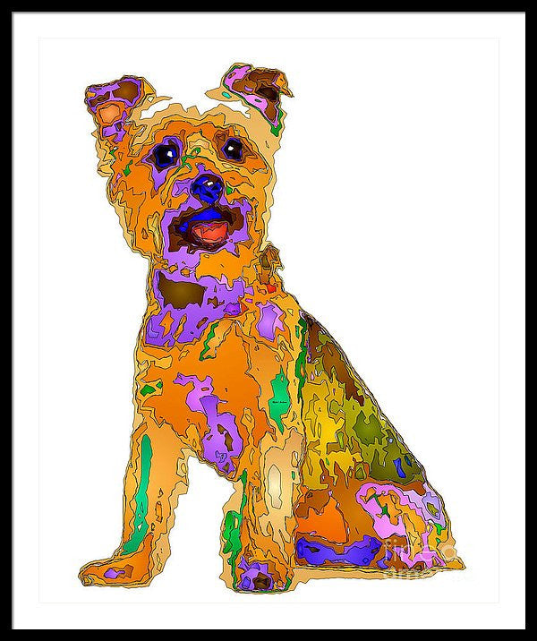 Framed Print - The Best Dog. Pet Series