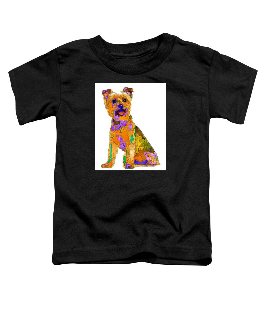 T-shirt pour tout-petits – Le meilleur chien. Série Pet