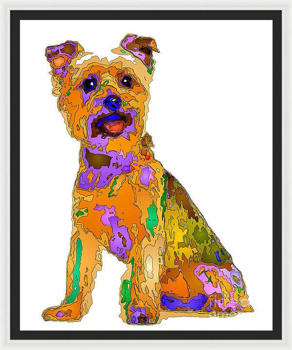 Framed Print - The Best Dog. Pet Series