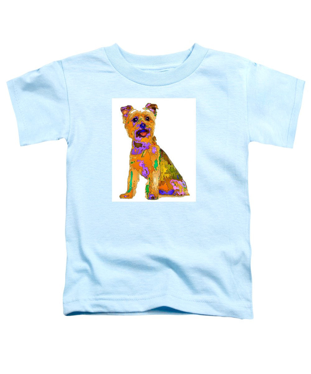 T-shirt pour tout-petits – Le meilleur chien. Série Pet