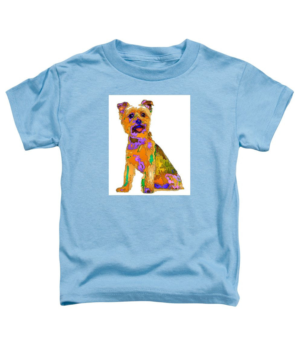 T-shirt pour tout-petits – Le meilleur chien. Série Pet