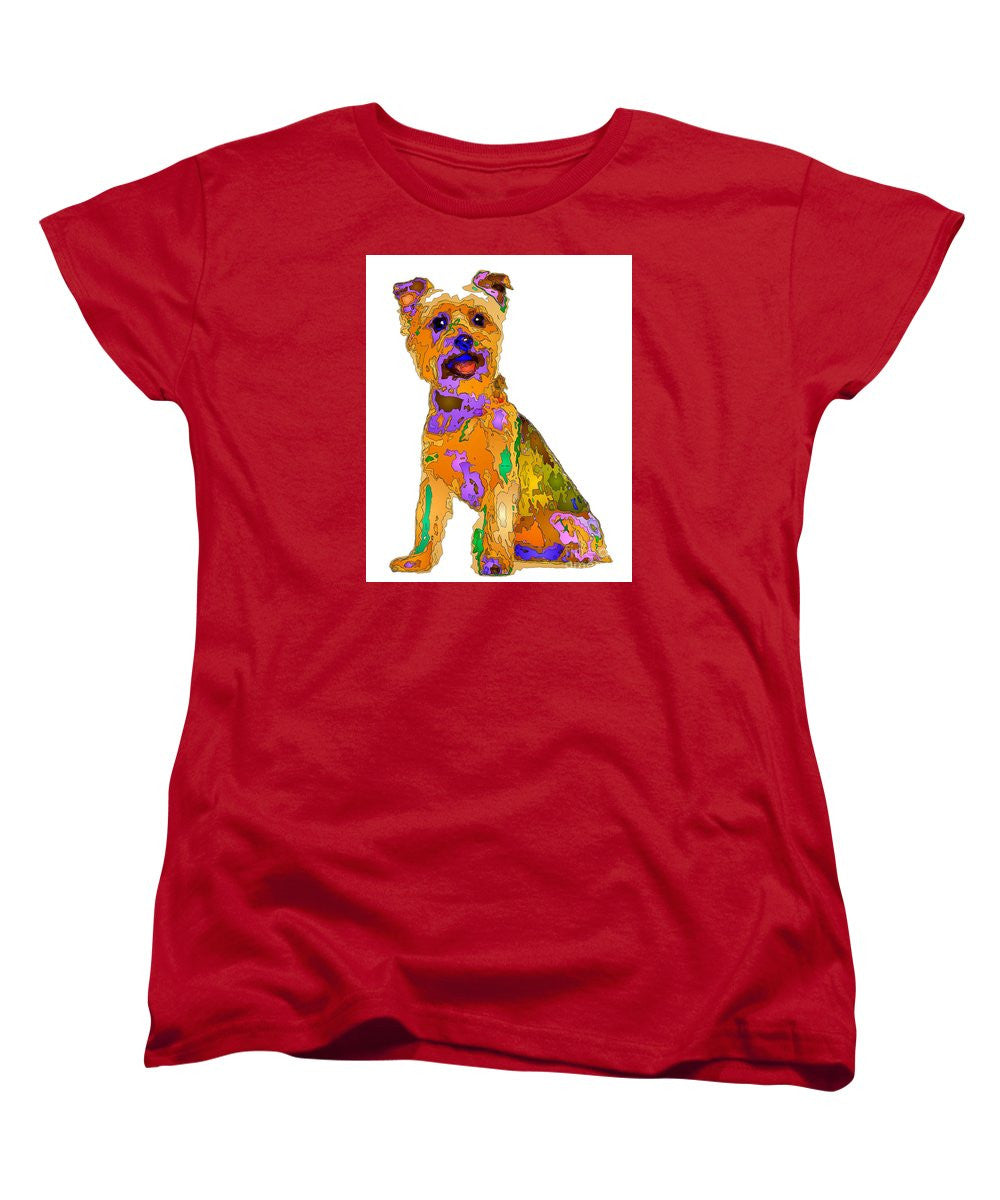 T-shirt pour femme (coupe standard) - Le meilleur chien. Série Pet