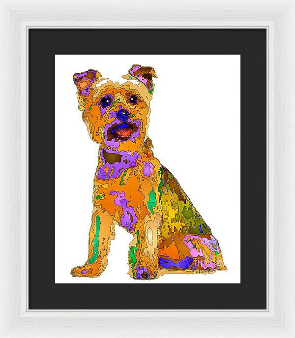 Framed Print - The Best Dog. Pet Series