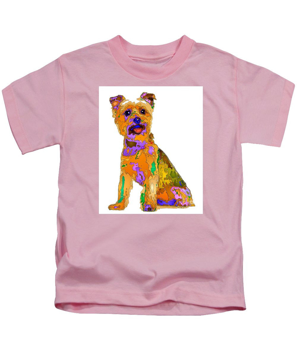 T-shirt pour enfants - Le meilleur chien. Série Pet