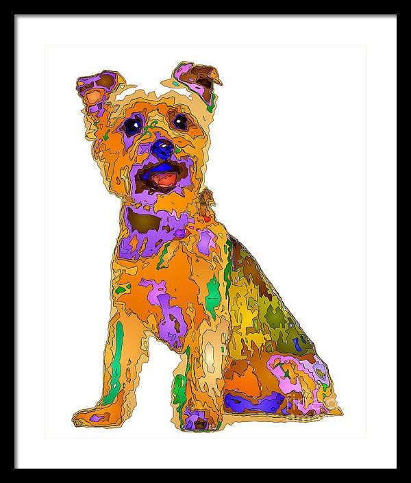 Framed Print - The Best Dog. Pet Series