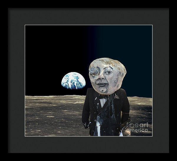 Framed Print - The Man In The Moon