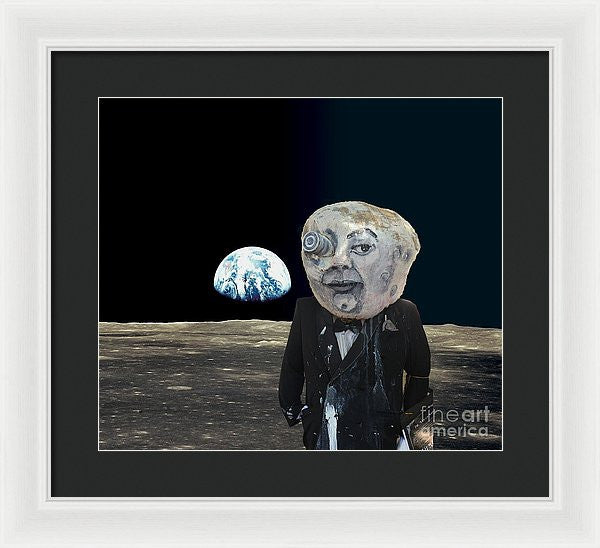 Framed Print - The Man In The Moon