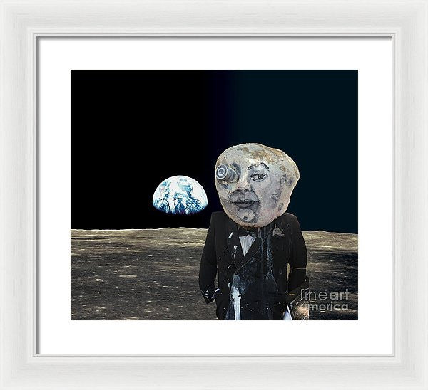 Framed Print - The Man In The Moon