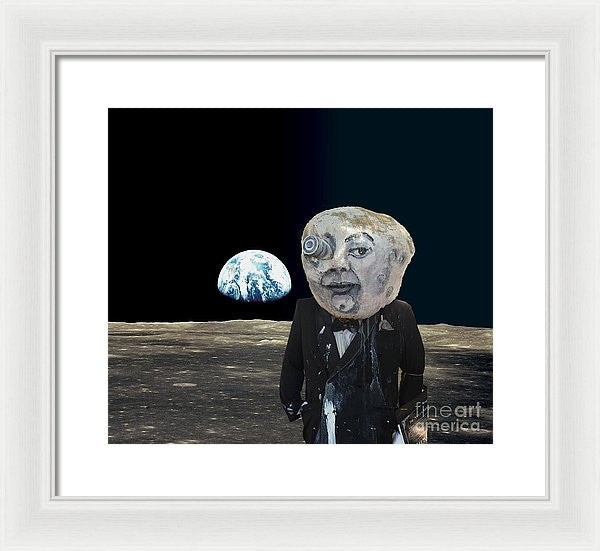 Framed Print - The Man In The Moon