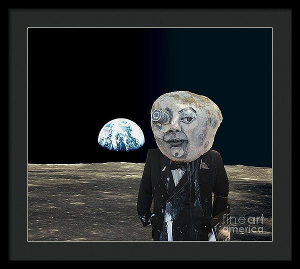 Framed Print - The Man In The Moon