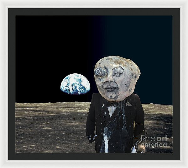 Framed Print - The Man In The Moon