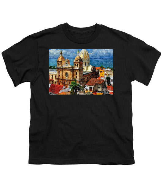 Youth T-Shirt - The Walled City In Cartagena De Indias Colombia