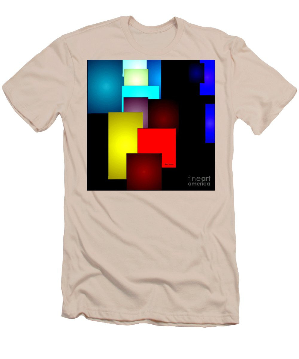 T-shirt pour homme (coupe ajustée) - Timeless Squares