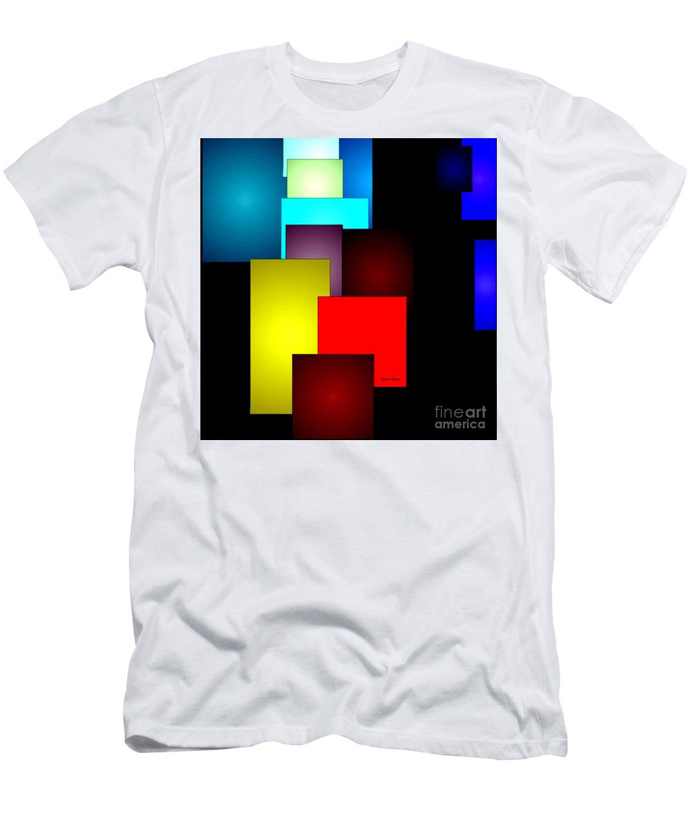 T-shirt pour homme (coupe ajustée) - Timeless Squares