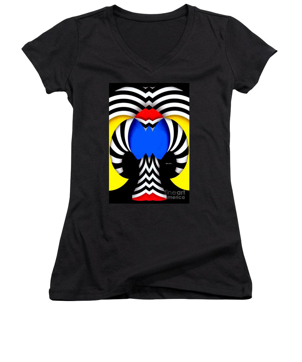 Women's V-Neck T-Shirt (Junior Cut) - Tribute To Colombia