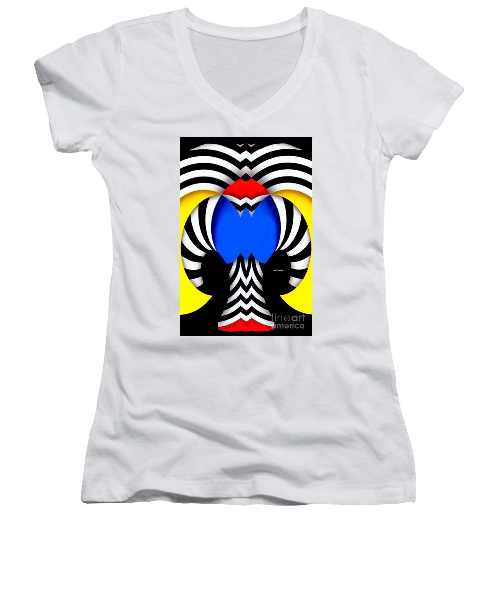 Women's V-Neck T-Shirt (Junior Cut) - Tribute To Colombia