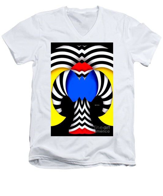 Men's V-Neck T-Shirt - Tribute To Colombia