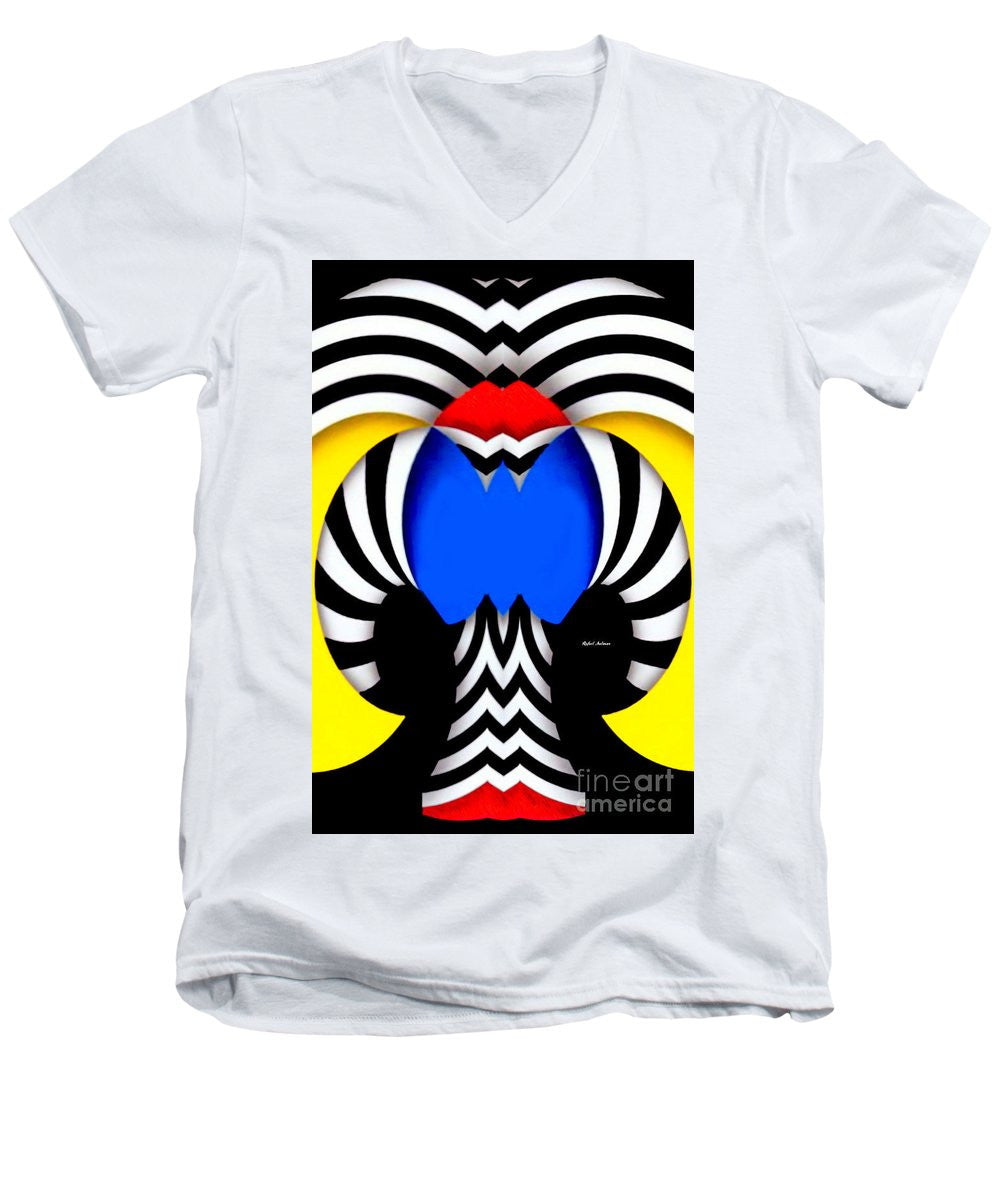 Men's V-Neck T-Shirt - Tribute To Colombia