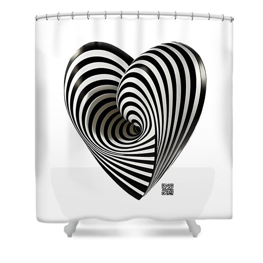 Twists and Turns of the Heart - Shower Curtain