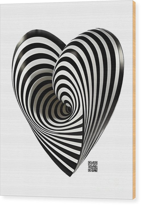 Twists and Turns of the Heart - Wood Print