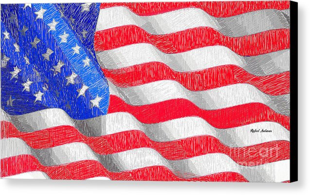 Usa Usa Usa - Canvas Print