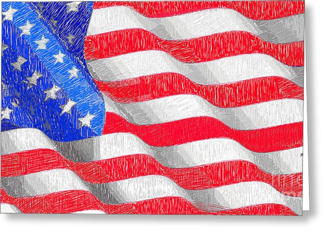 Usa Usa Usa - Greeting Card