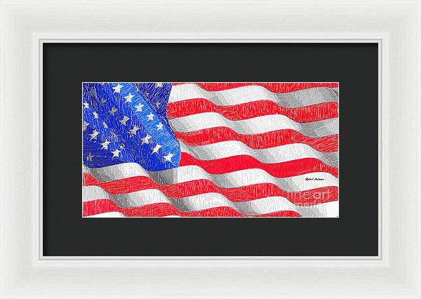 Usa Usa Usa - Framed Print